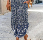 Royal Blue Floral Dress