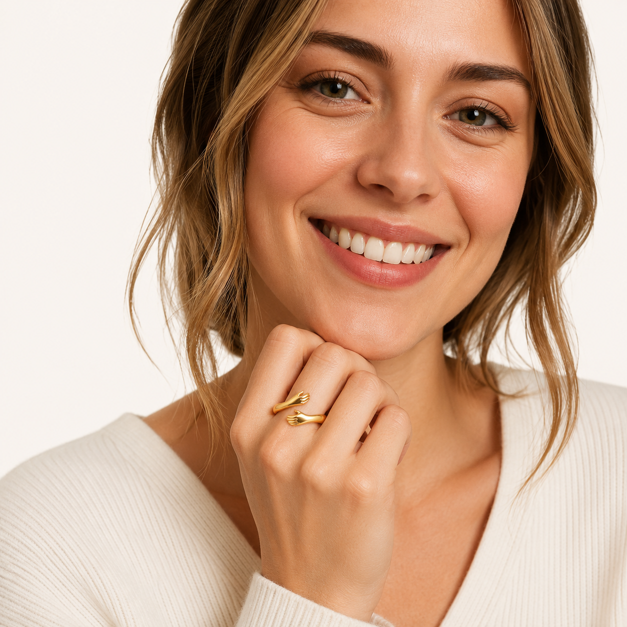 Mila | Sterling 925 Zilveren Open Hug Ring