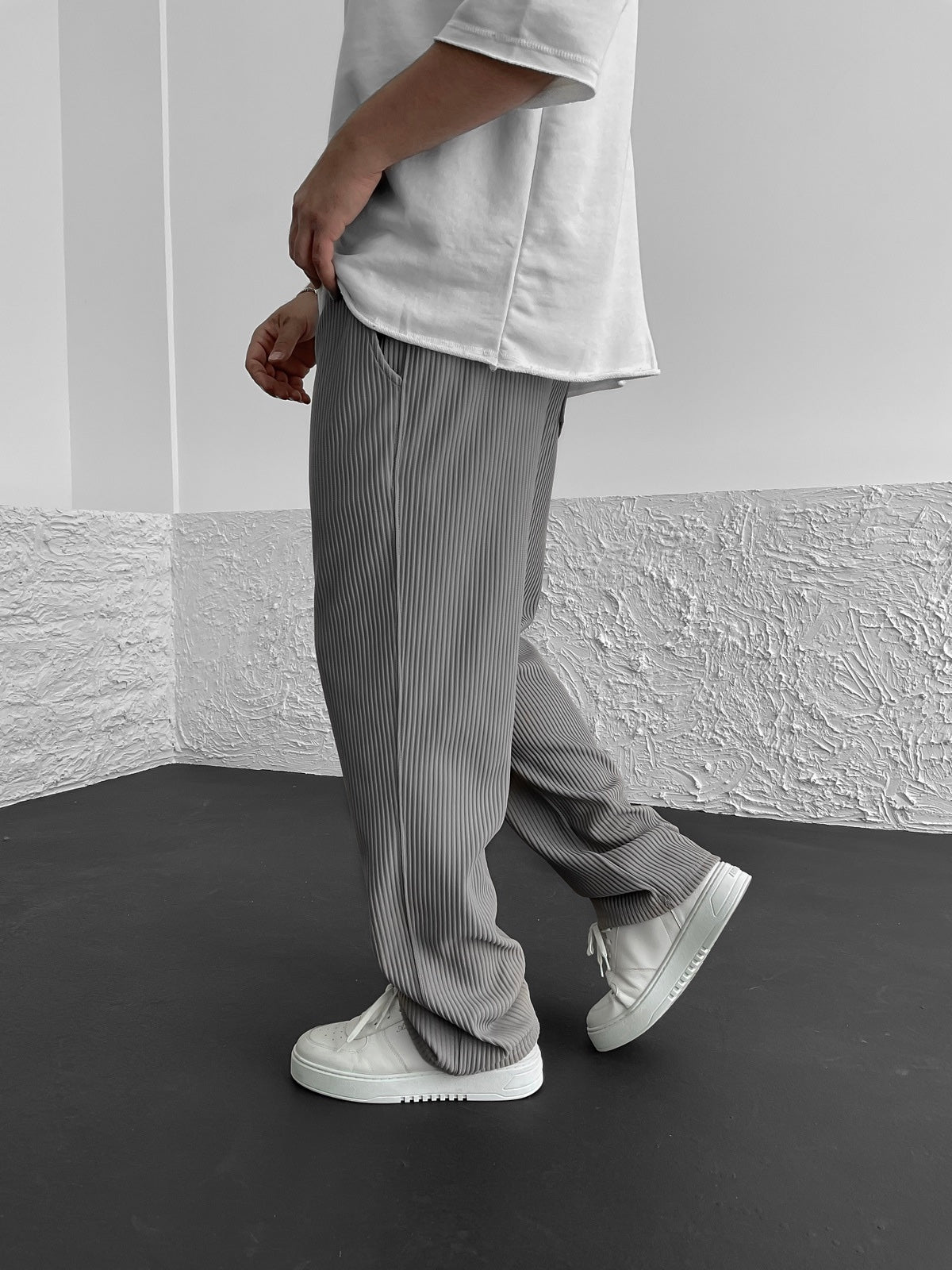 Wigand Comfort Ribbed Elastane Trousers