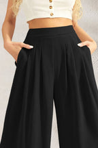 ZY | Wide Leg High-Waisted Trousers