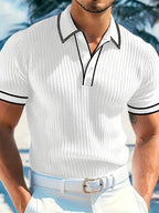 Orestis - Elegant Polo Shirt with Short Sleeves