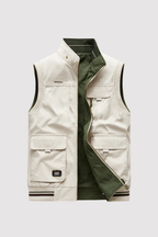 Crispin – Sleeveless Gilet with Multiple Pockets