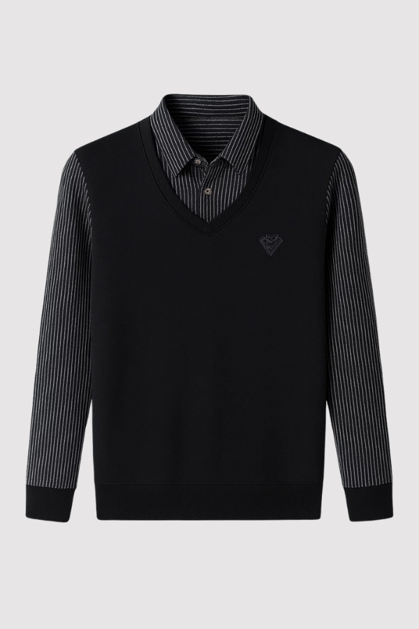 Leroy - Casual Sweater with Long Sleeves in Knit