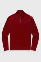 Zacheo – Casual Roll Neck Jumper with Zip