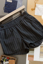 Luca Track Shorts / Charcoal Stripe