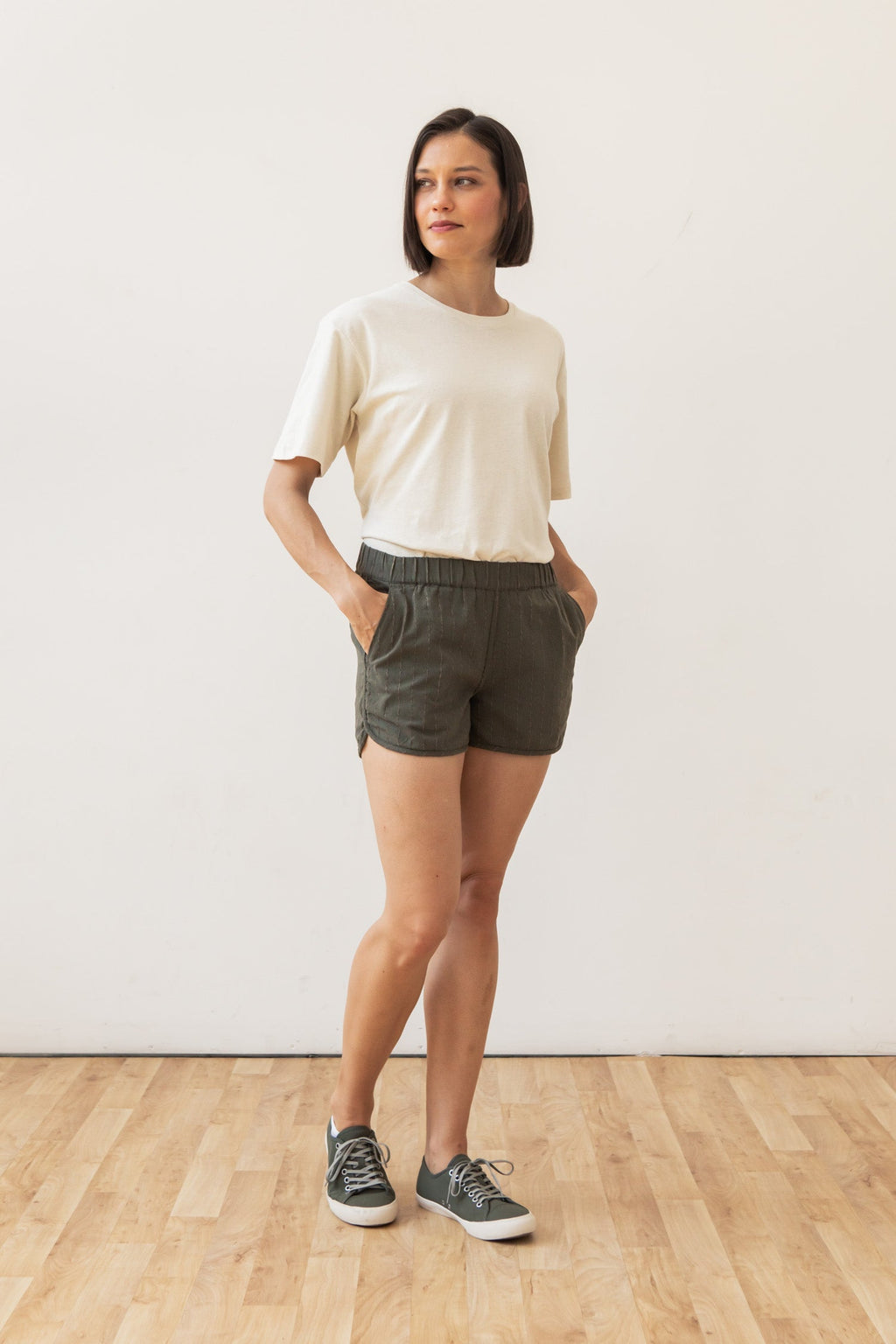 Luca Track Shorts / Olive Strap