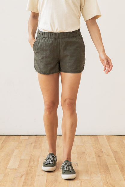 Luca Track Shorts / Olive Strap