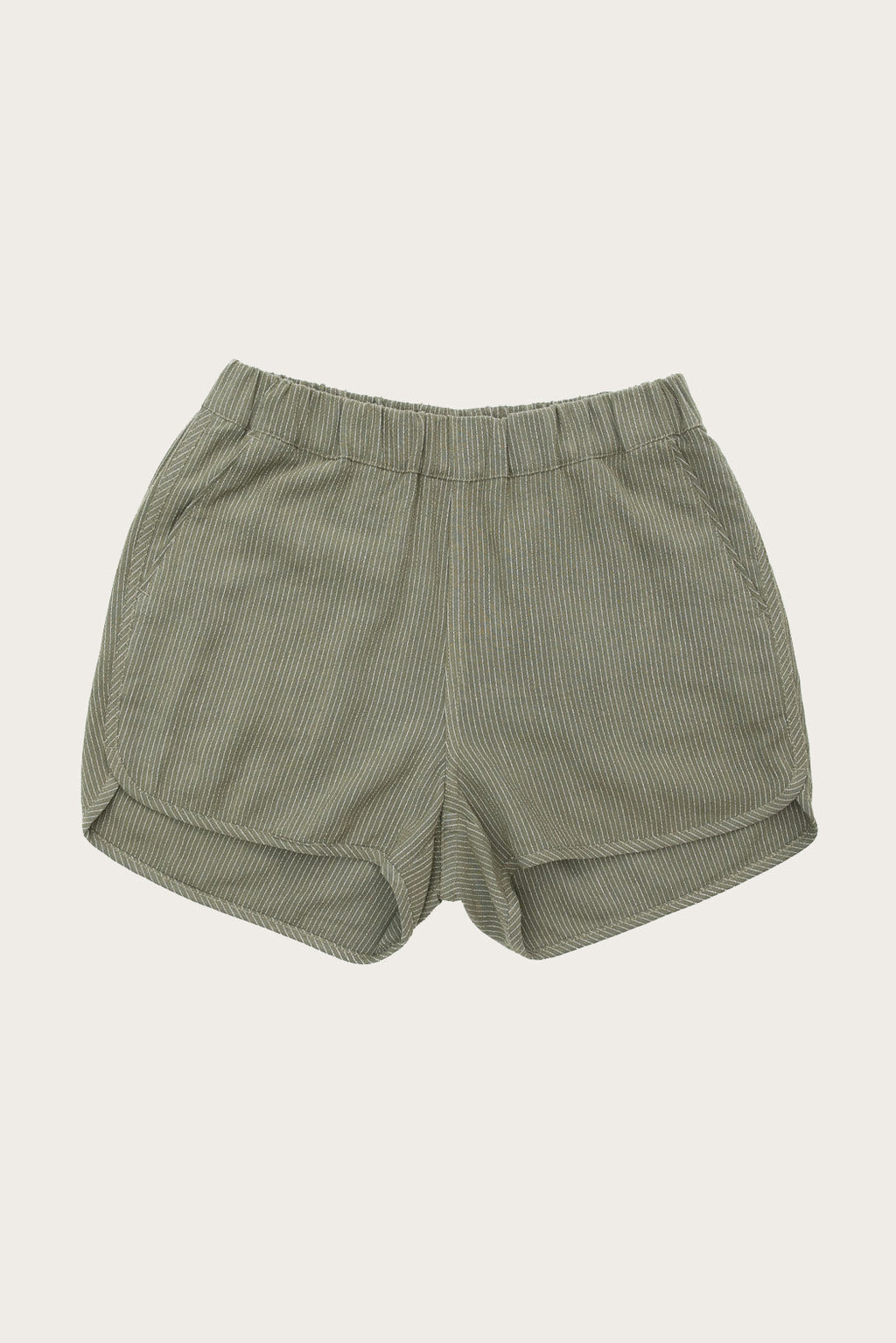 Luca Track Shorts / Olive Striped