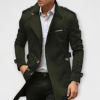 Leandro | Classic Men's Trench Coat in Beige