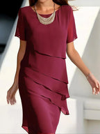 Ursula Chiffon Midi Dress