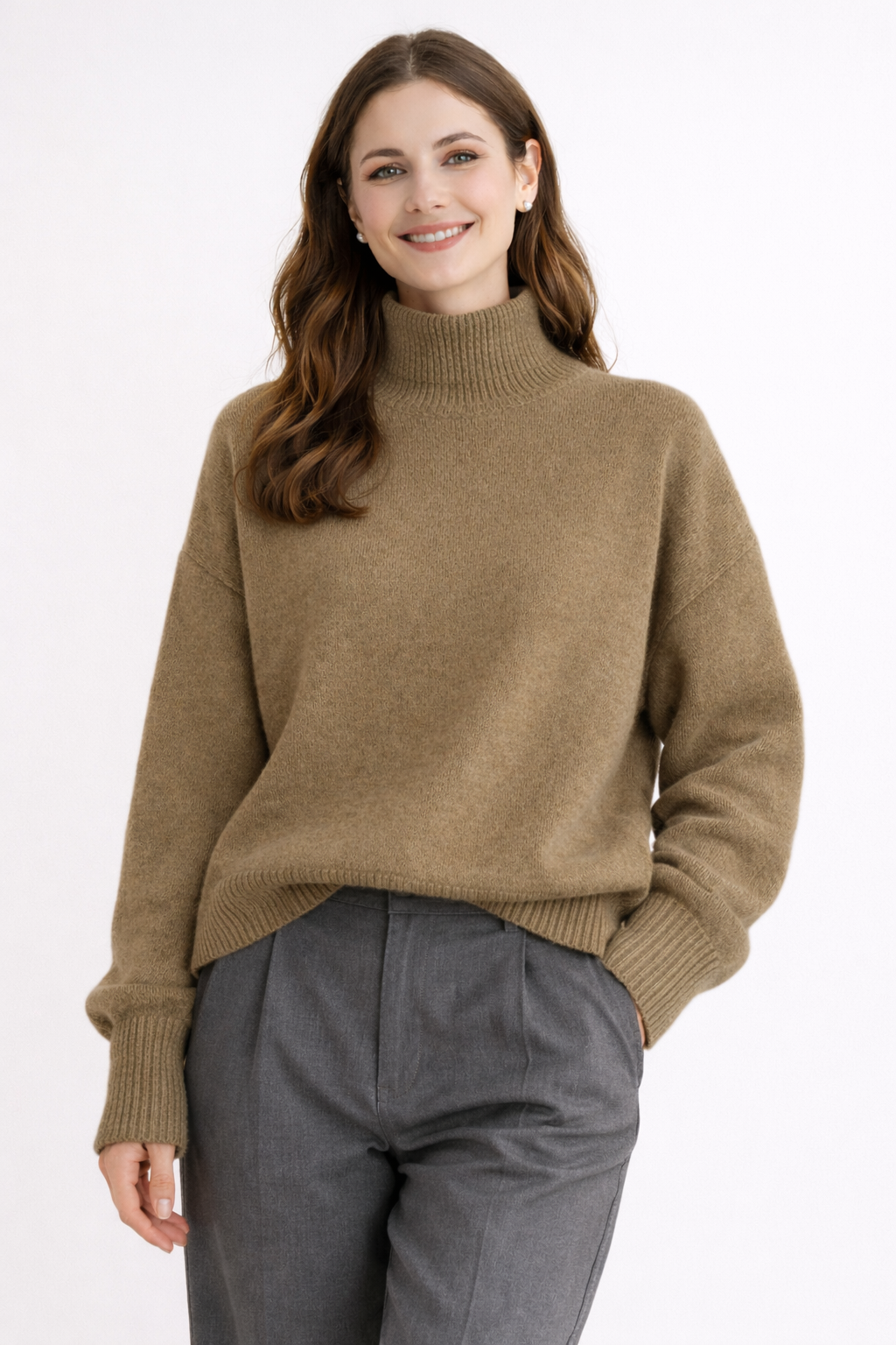 Isabella - Cashmere Roll Neck Jumper