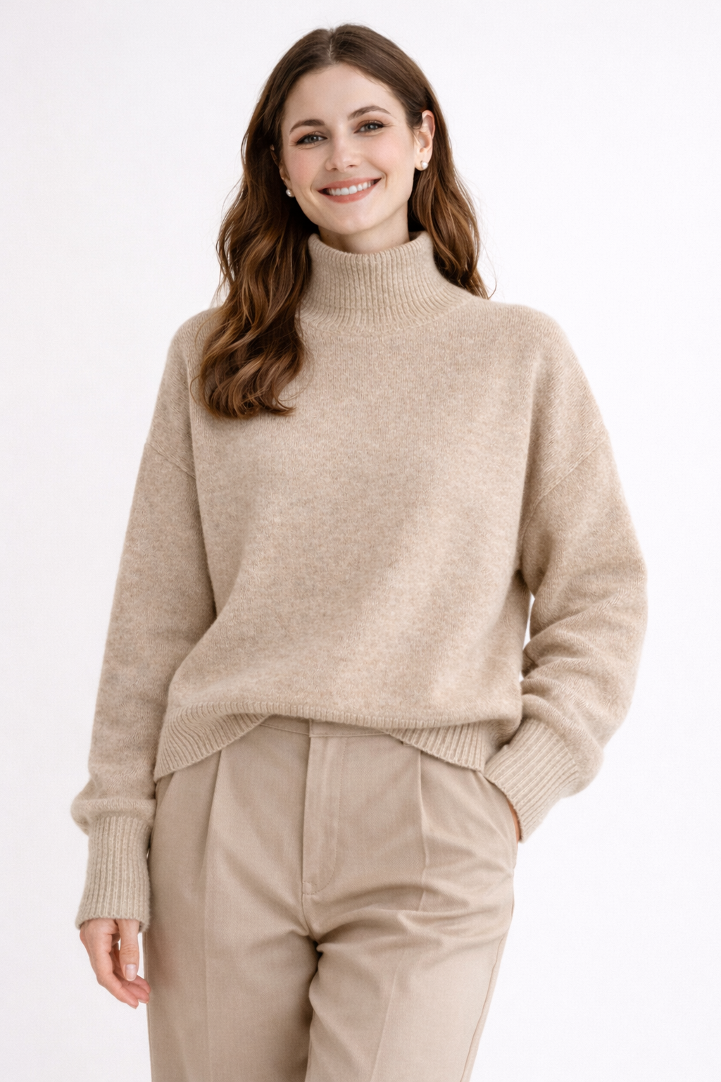 Isabella - Cashmere Roll Neck Jumper