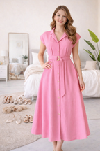 Valeria | Dress with metal ring belt