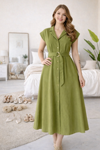 Valeria | Dress with metal ring belt
