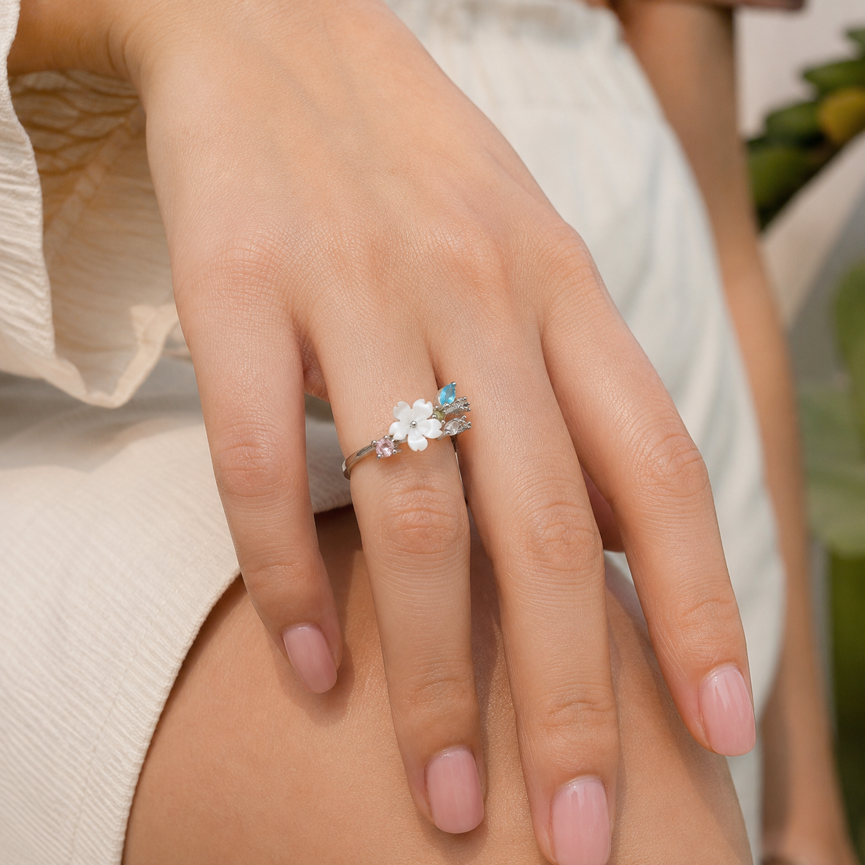 Cheska | Verstelbare Vintage Knuckle Joint Schattige Ring