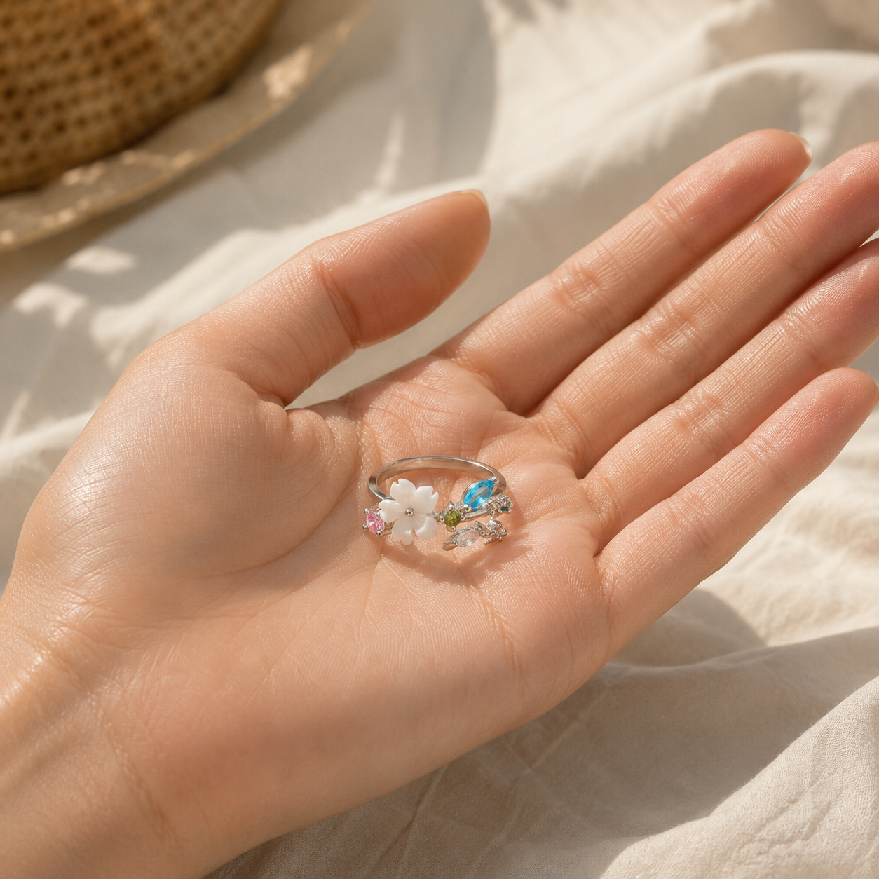Cheska | Verstelbare Vintage Knuckle Joint Schattige Ring