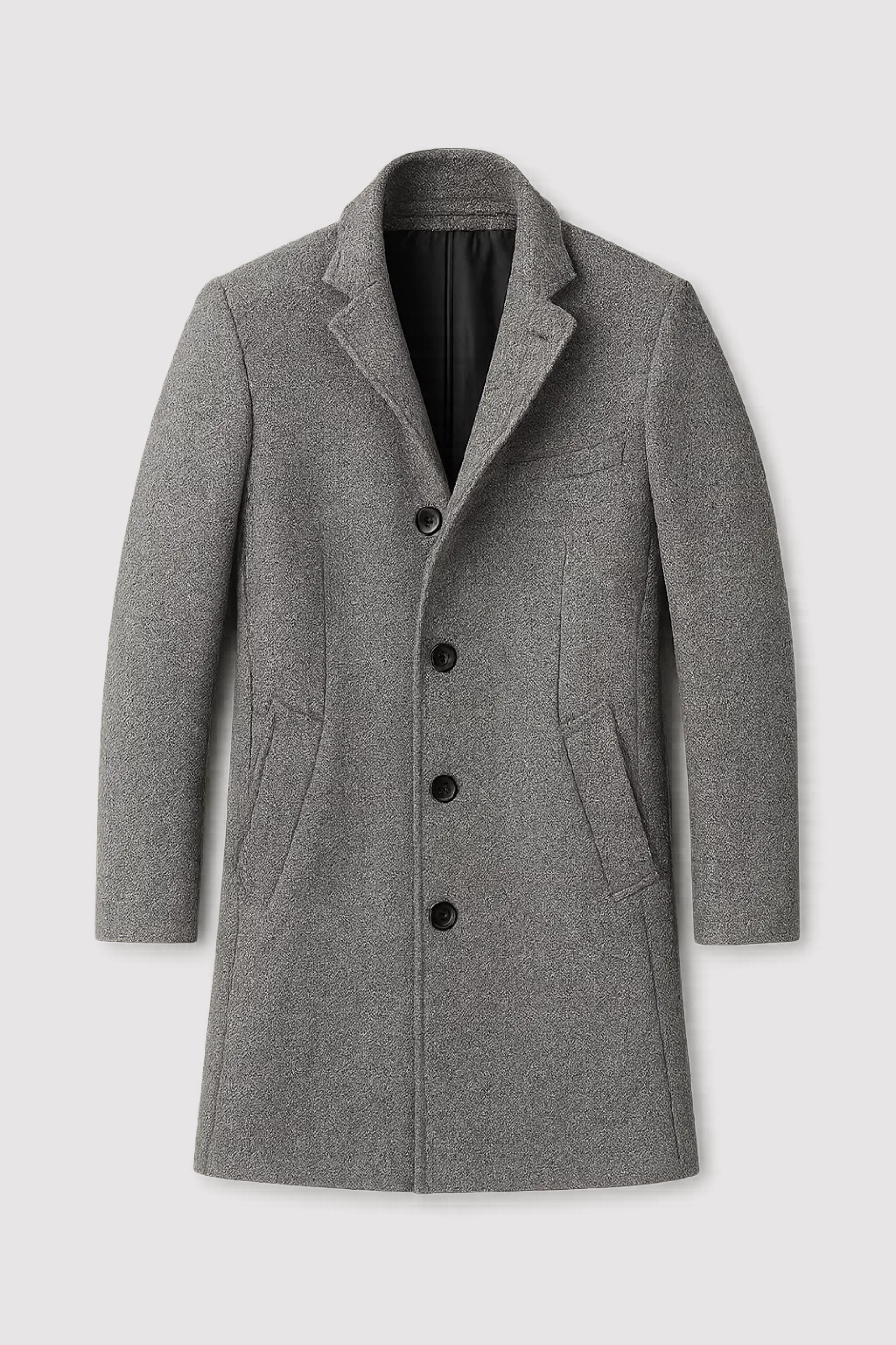 Franck | Long-Sleeved Jacket with Buttons and Tartan Pattern
