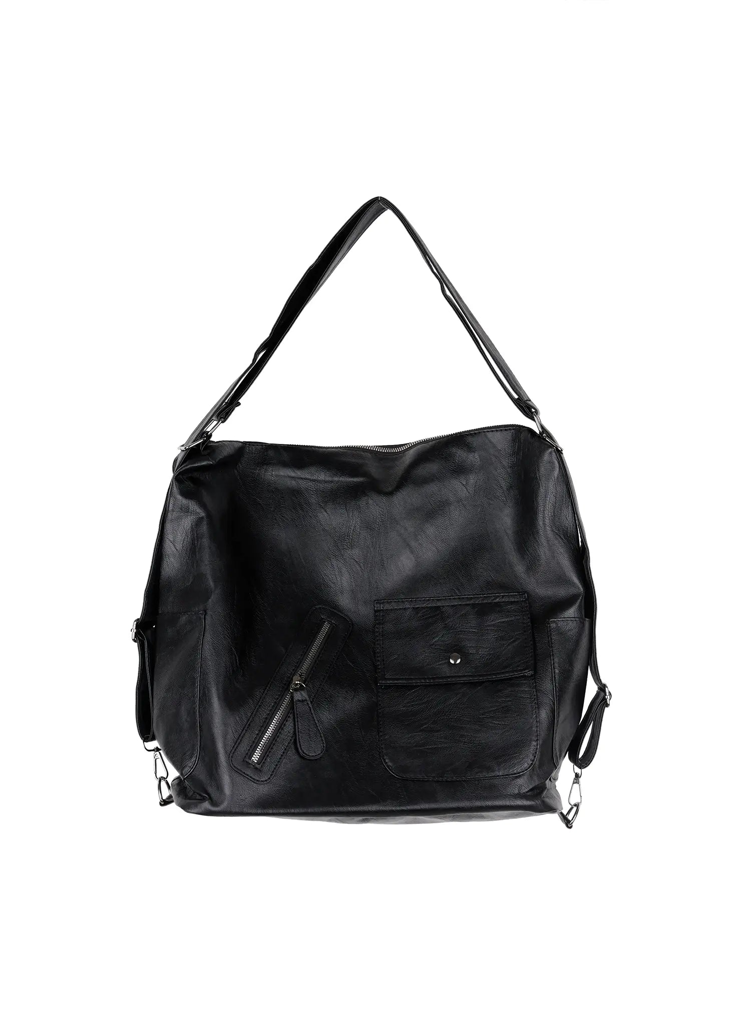 Versatile Shoulder Bag in Faux Leather IO502