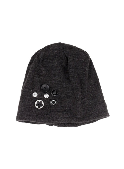 Button Decor Beanie IO506