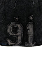 Men's Washed Denim Ribbed Beanie ID511