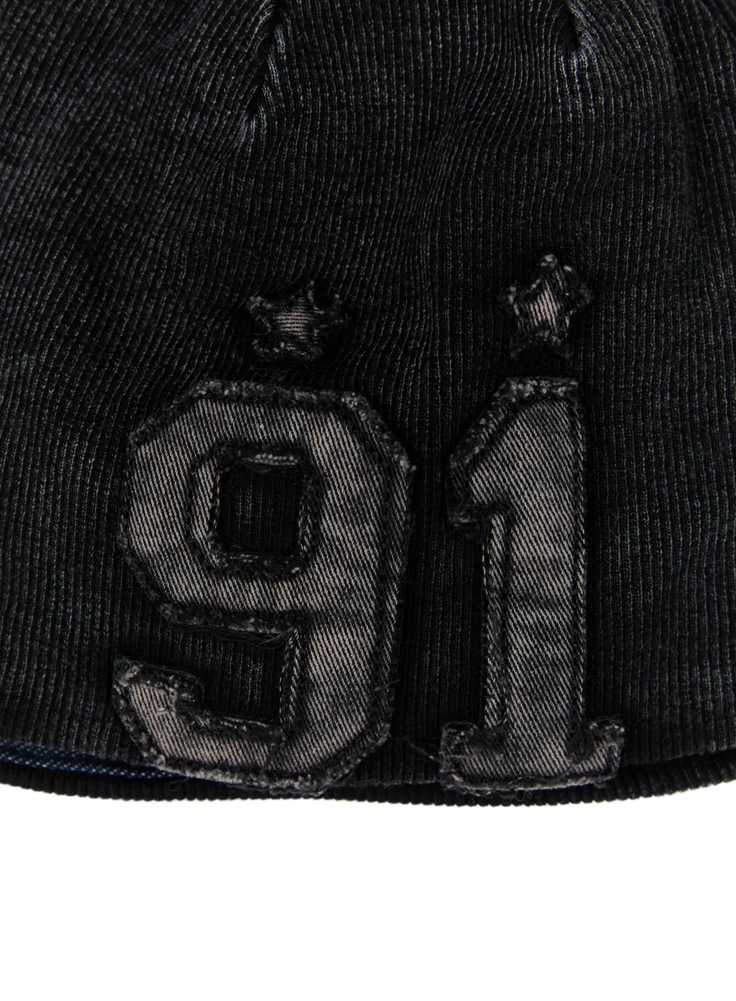 Men's Washed Denim Ribbed Beanie ID511