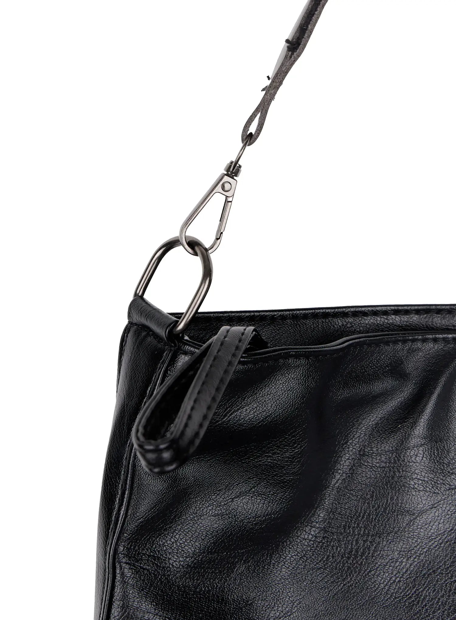 Faux Leather Crossbody Bag IO528