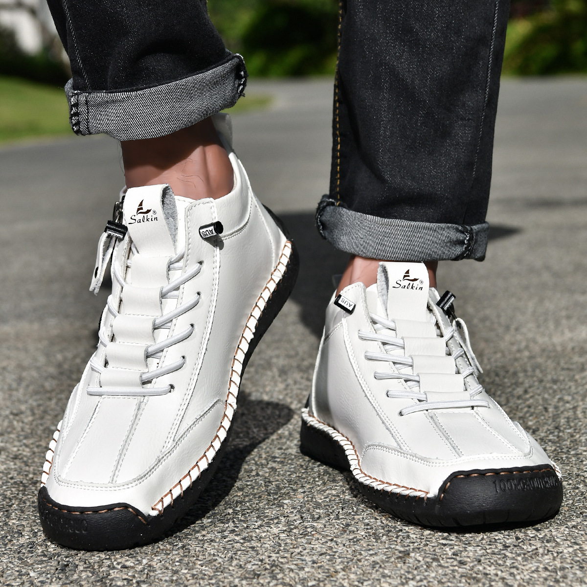 Christian | Nubuck Leather Shoes with Zip