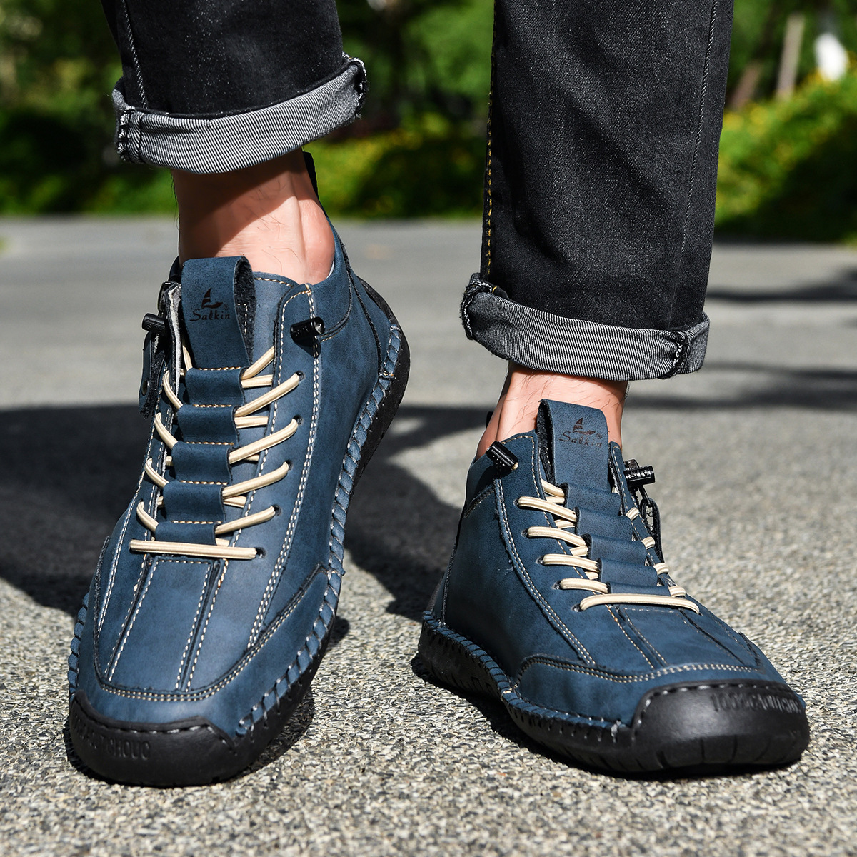 Christian | Nubuck Leather Shoes with Zip