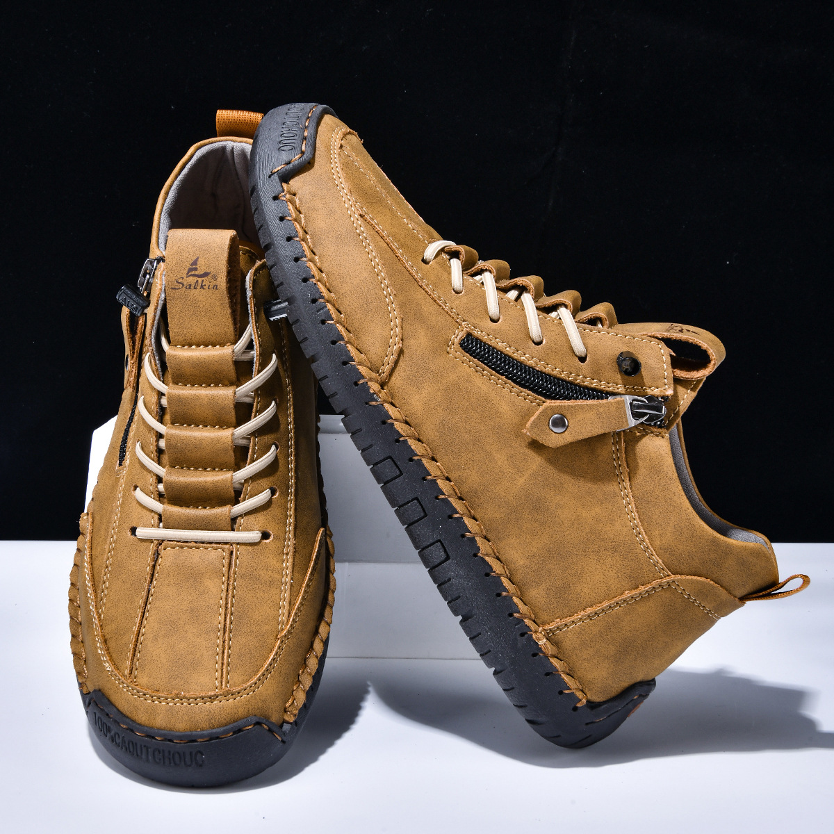 Christian | Nubuck Leather Shoes with Zip