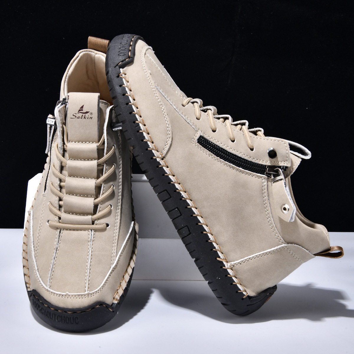 Christian | Nubuck Leather Shoes with Zip