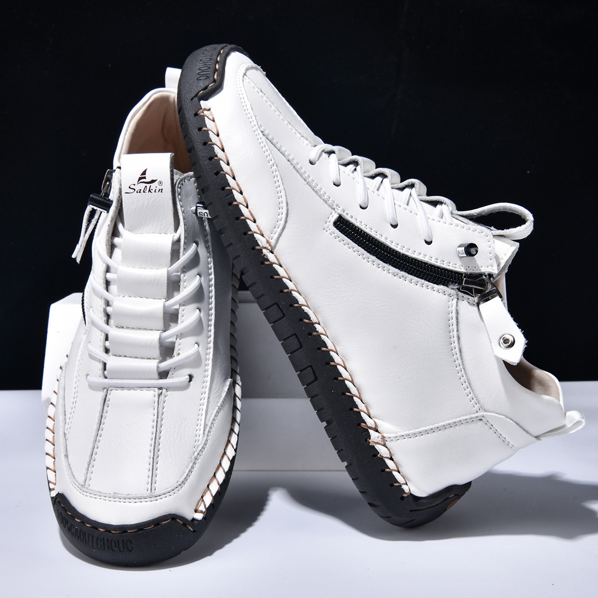 Christian | Nubuck Leather Shoes with Zip