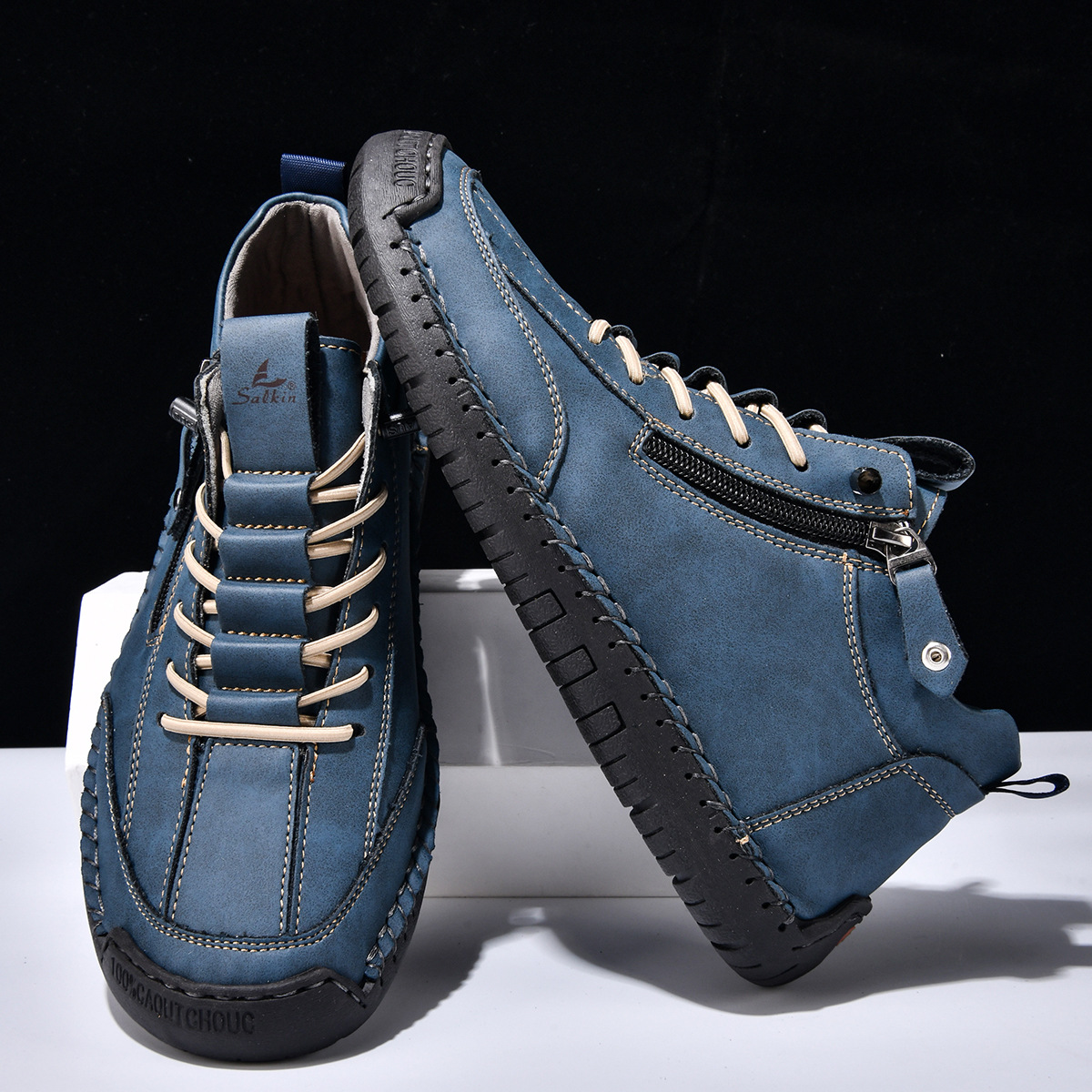 Christian | Nubuck Leather Shoes with Zip