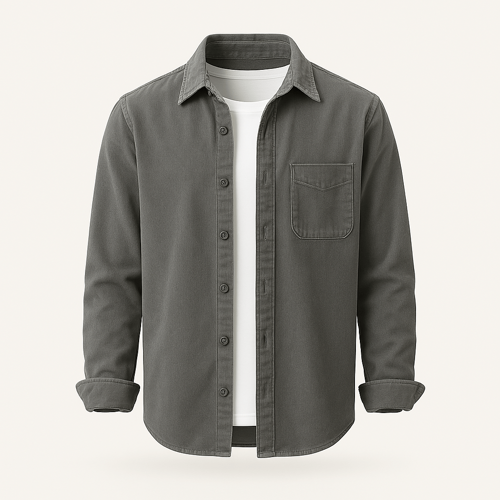 Hamdun – Corduroy Shirt with Buttons