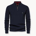Cedro | Knitted Jumper with Stand-Up Collar and Zip