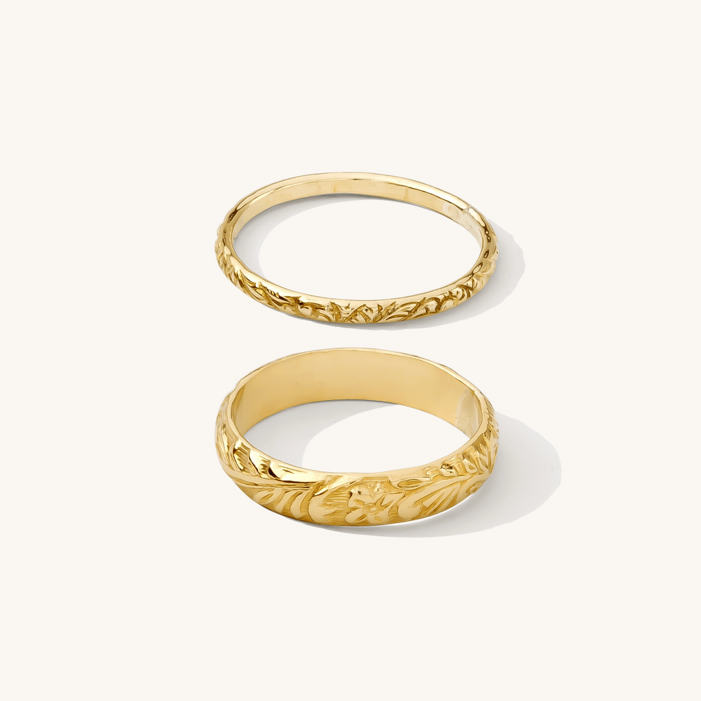 Flower Ring Set