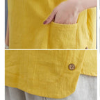 Iza | Vintage Cotton-Linen Top