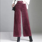 Velvet Flared Trousers – Women's Chic Style
