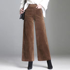 Velvet Flared Trousers – Women's Chic Style