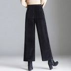 Velvet Flared Trousers – Women's Chic Style