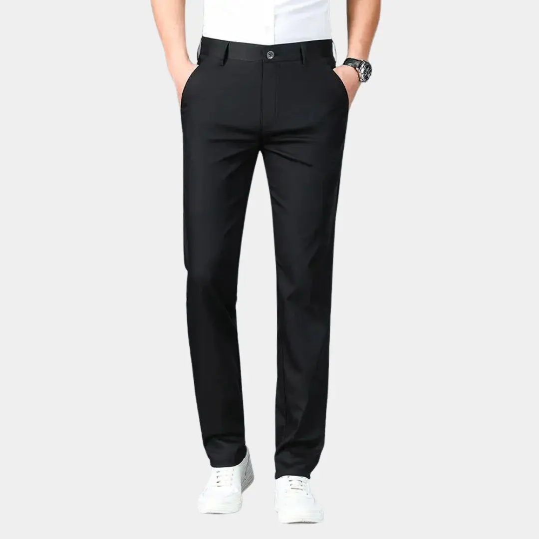 Sustainable Straight Trousers Made from Bamboo Fabric