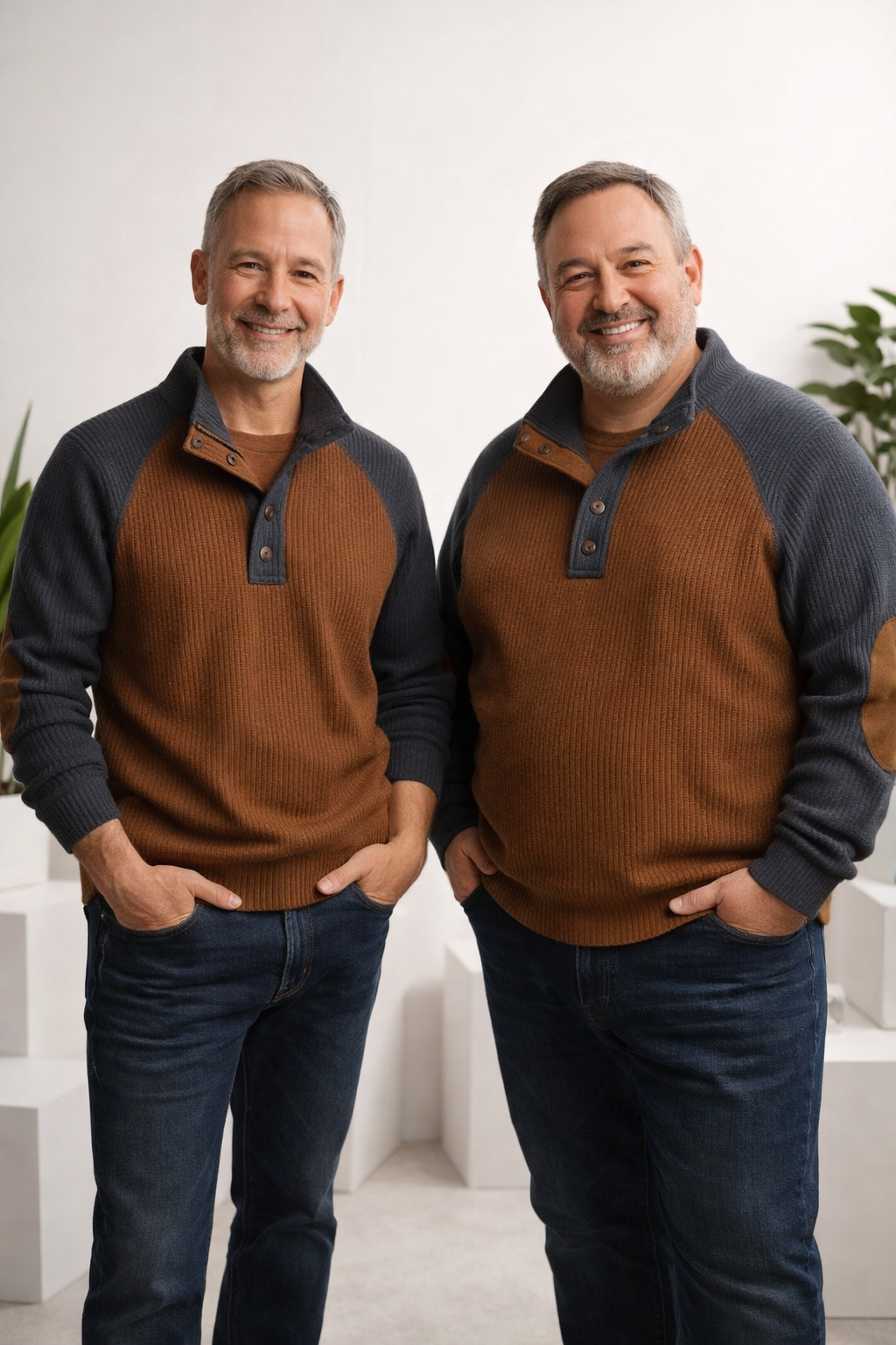Raziel | Casual Long Sleeve Knit Shirt with Stand-Up Collar