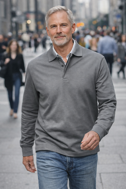Conrad | Luxurious Long-sleeved Polo Shirt