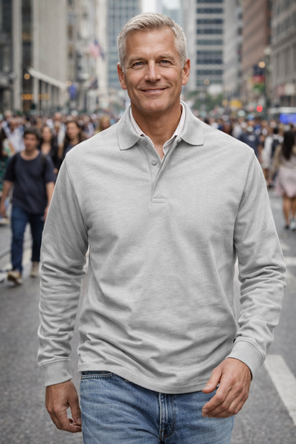 Conrad | Luxurious Long-sleeved Polo Shirt