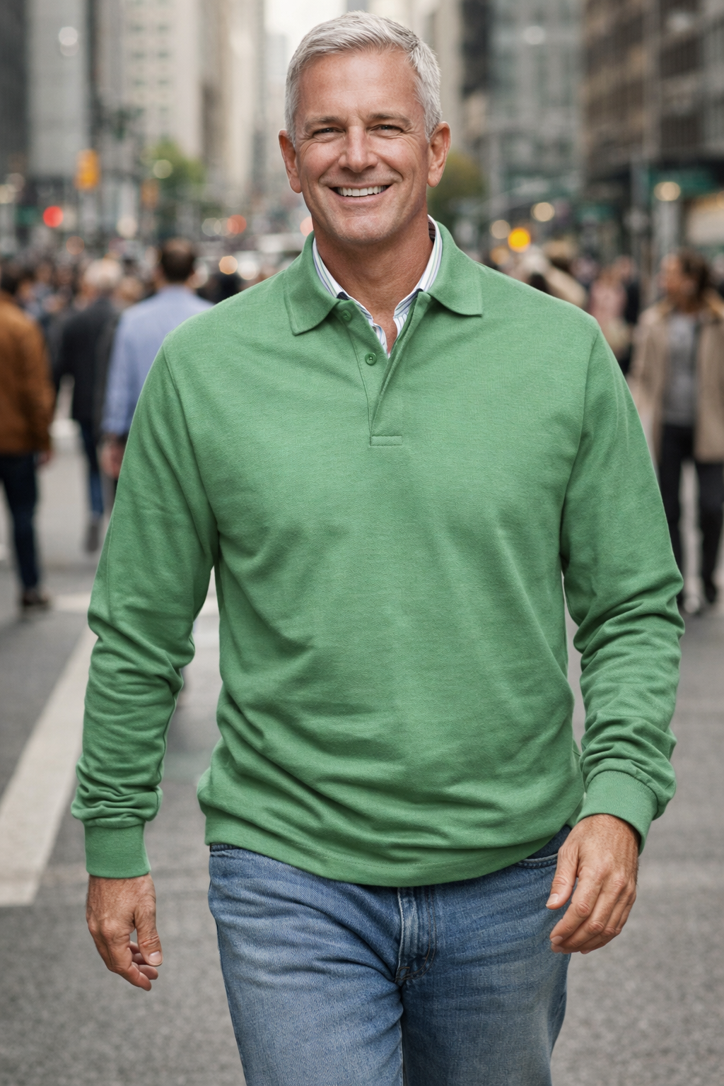 Conrad | Luxurious Long-sleeved Polo Shirt