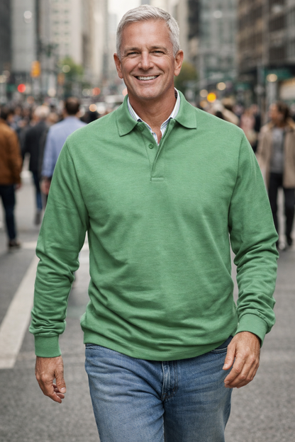 Conrad | Luxurious Long-sleeved Polo Shirt
