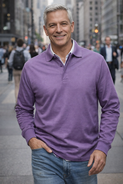 Conrad | Luxurious Long-sleeved Polo Shirt