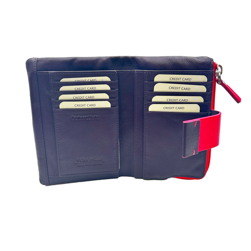6046 Ladies' Wallet Red/Blue