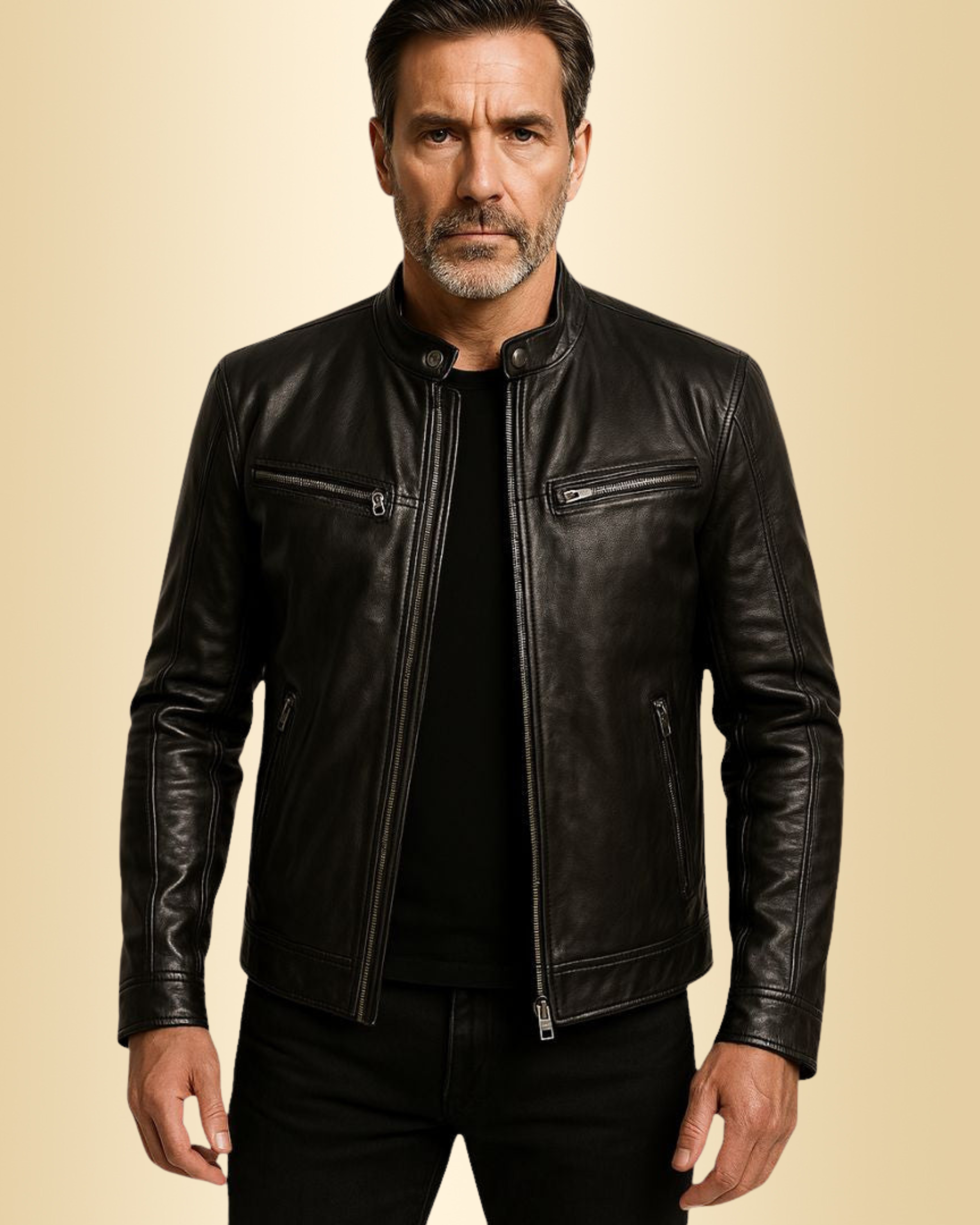Men's Leather Jacket – Elegant, Casual & High Quality