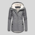 Alienor | Waterproof Long Jacket with Hood and Lining