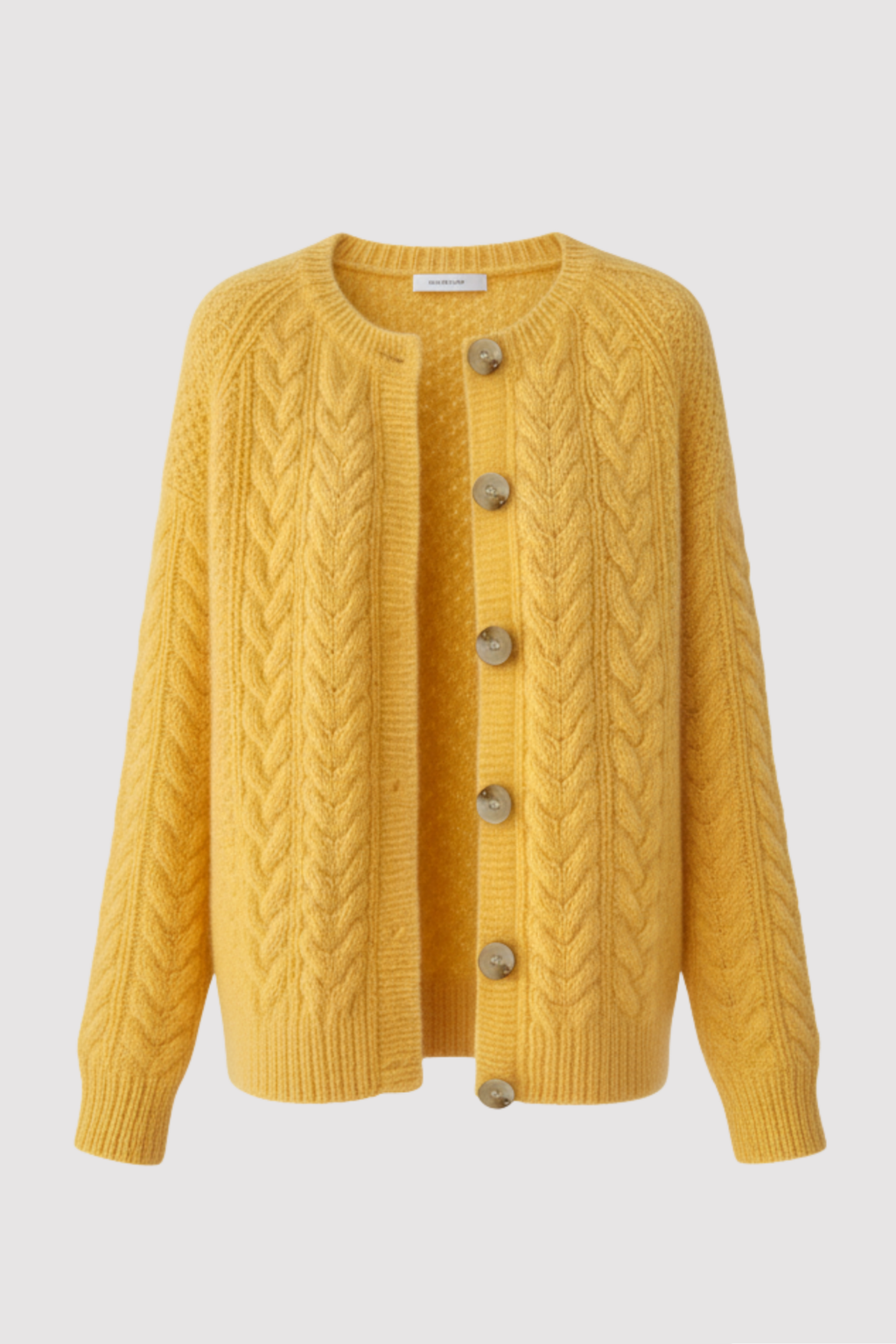 Dwina™ Cardigan with Buttons and Cable Knit Pattern
